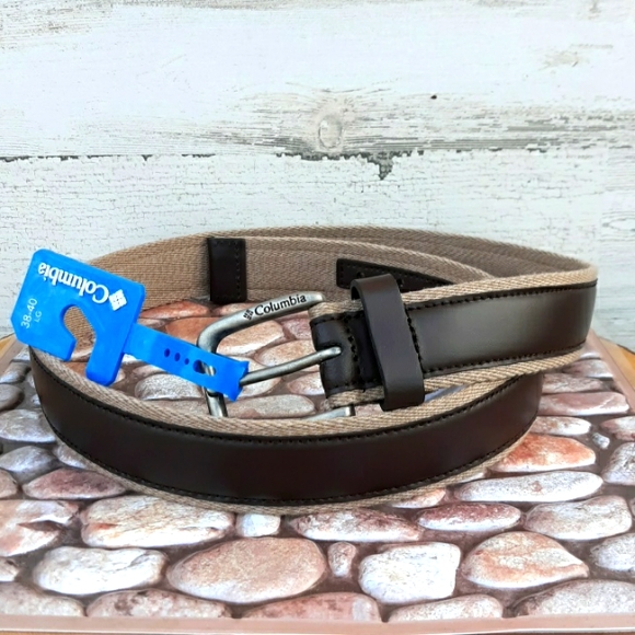 NWT COLUMBIA MEN'S LEATHER BELT - Picture 9 of 9